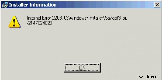 Khắc phục lỗi nội bộ Microsoft Office 2000 2203: Hướng dẫn sửa từng bước