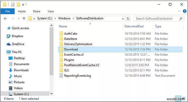 Hướng dẫn xóa bộ nhớ đệm Windows Update trên Windows 10 thủ công