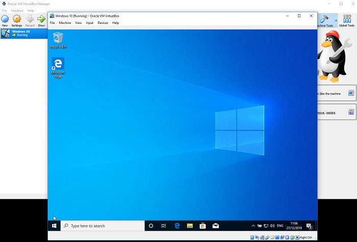 Hướng dẫn tạo máy ảo (Virtual Machine) trên Windows 10 với VirtualBox