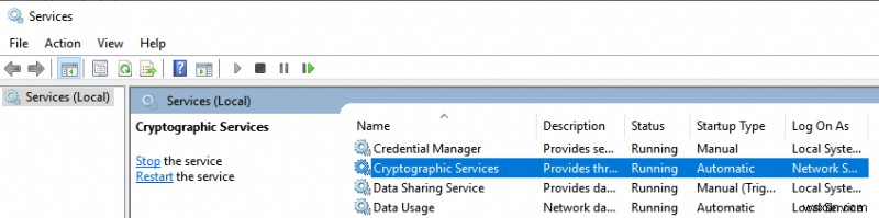 Khắc phục lỗi  A Problem Is Preventing the Troubleshooter from Starting  trên Windows 10
