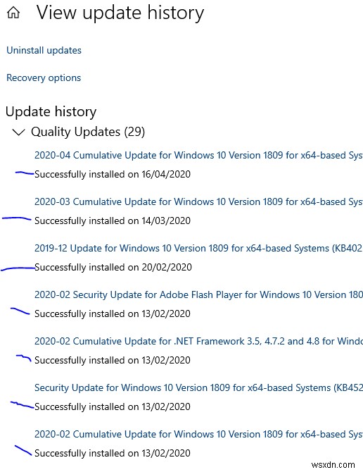 Khắc phục lỗi Couldn t install some updates because the PC was turned off trên Windows 10