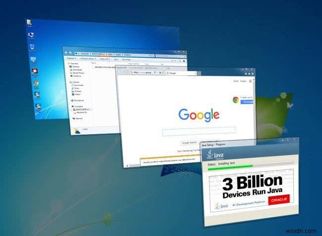 Sự sụp đổ của Aero Flip 3D: Tại sao Windows 8 và 10 loại bỏ tính năng này