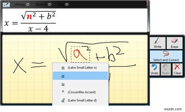 Windows Math Input Panel: Công cụ tối ưu cho biểu thức toán học chính xác