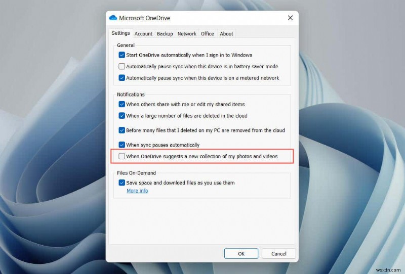 Ngăn OneDrive gửi email ký ức hàng ngày – Hướng dẫn nhanh