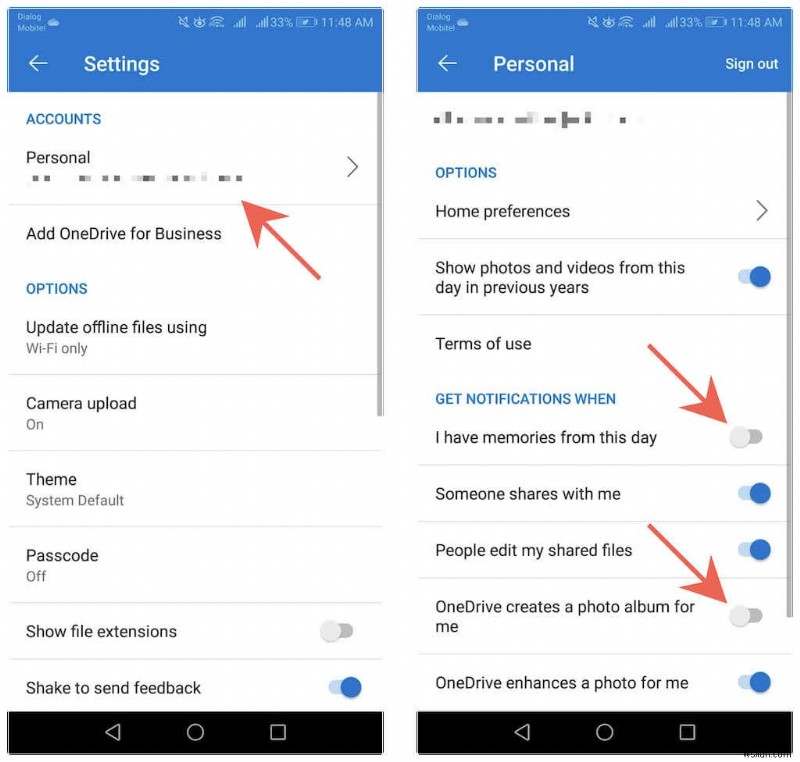 Ngăn OneDrive gửi email ký ức hàng ngày – Hướng dẫn nhanh