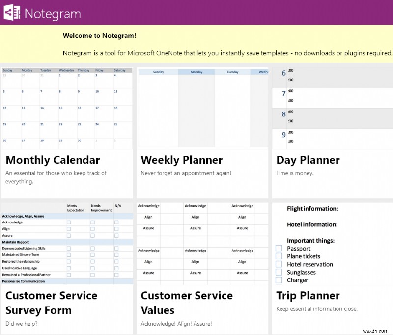 Top 5 nguồn mẫu OneNote miễn phí nâng cao năng suất