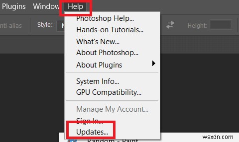 Khắc phục nhanh lỗi Photoshop  Could Not Complete Your Request 