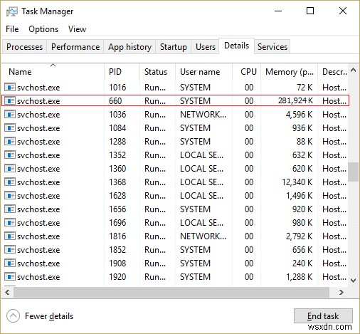 Khắc phục CPU sử dụng cao do svchost.exe (netsvcs)