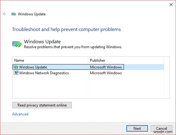 Khắc phục treo Đang xử lý cập nhật 100% hoàn tất - Không tắt máy trên Windows 10