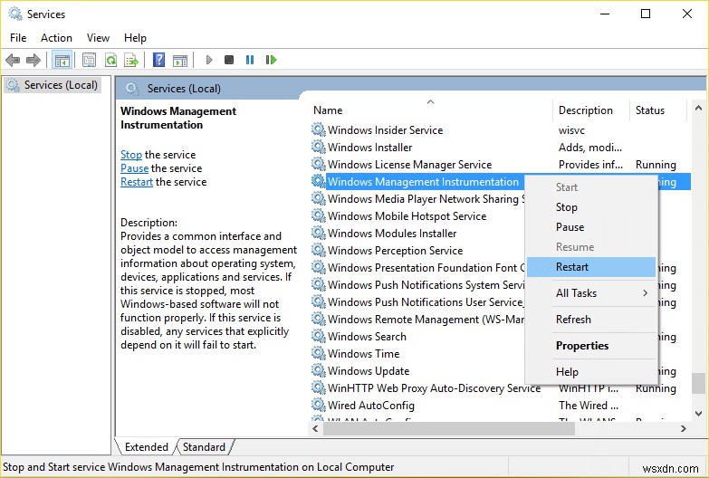 Khắc phục CPU cao do WmiPrvSE.exe trên Windows