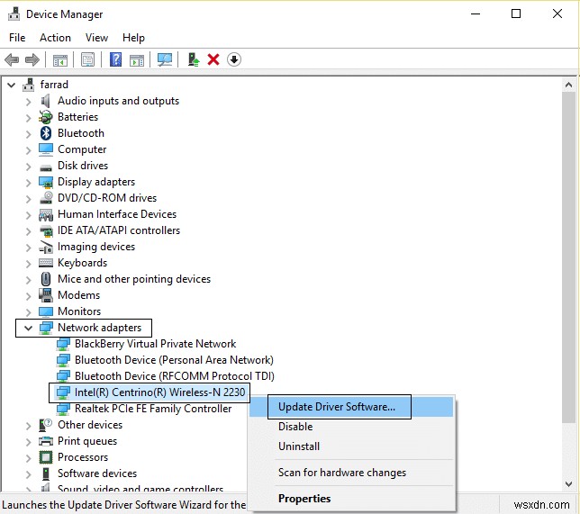Khắc phục sự cố WiFi không kết nối sau Ngủ đông/Hibernate trên Windows 10