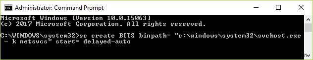 Khôi phục dịch vụ BITS để khắc phục sự cố Windows Update