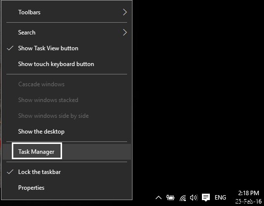 Khắc phục lỗi Unable to change priority trong Task Manager Windows