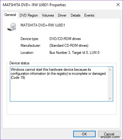 Khắc phục lỗi CD/DVD Drive Error Code 39 – Hướng dẫn chi tiết