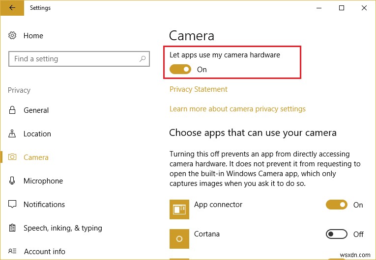 Khắc phục lỗi Camera Windows không tìm thấy (0xA00F4244) nhanh chóng