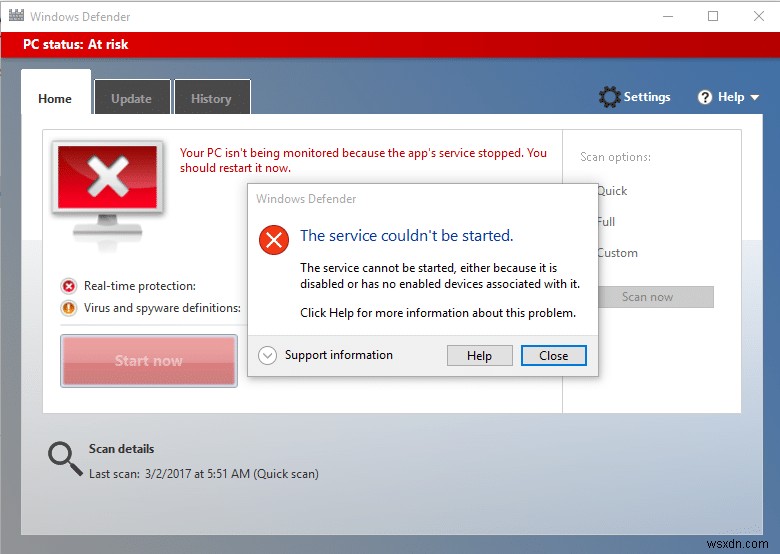 Khắc phục lỗi Windows Defender 0x80070422: Khởi động dịch vụ & khôi phục bảo vệ