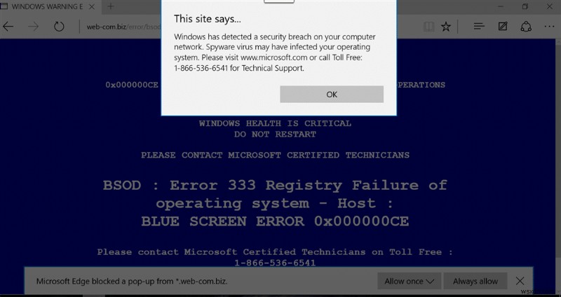 Cách gỡ bỏ cảnh báo virus giả trên Microsoft Edge an toàn