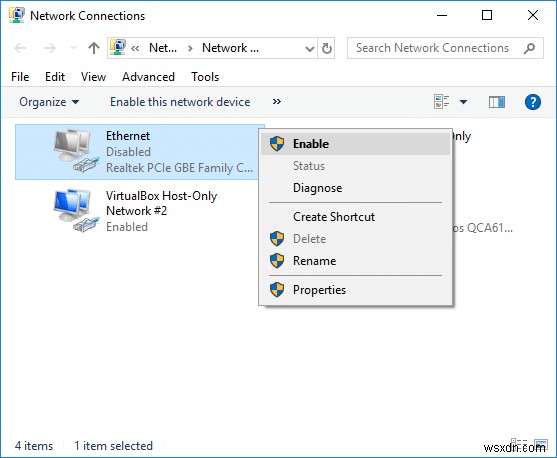 Khắc phục lỗi Ethernet không hoạt động trên Windows 10 – Cách sửa nhanh và hiệu quả