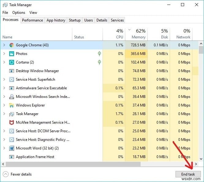 Kết thúc dễ dàng các tiến trình tiêu hao tài nguyên trong Task Manager Windows (Hướng dẫn từng bước)
