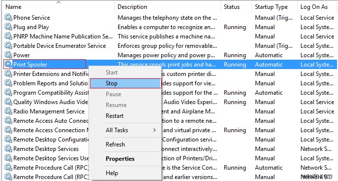 Các bước nhanh khôi phục máy in Windows 10 từ Offline sang Online