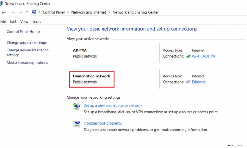 Khắc phục lỗi Unidentified Network trên Windows 10: Hướng dẫn sửa nhanh