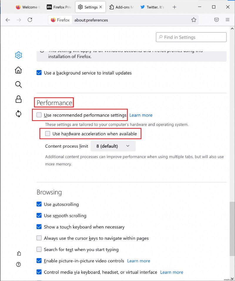 Cách khắc phục lỗi không phát video được trên Firefox