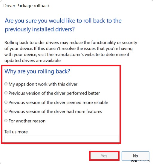 Cách quay lại driver trên Windows 11: Hướng dẫn chứng minh
