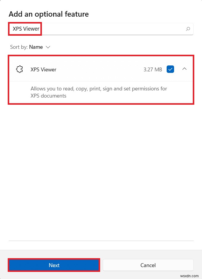Hướng dẫn từng bước cài đặt XPS Viewer trên Windows 11