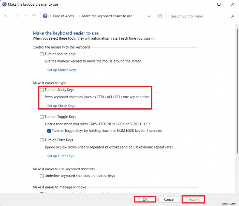 Tắt Sticky Keys trên Windows 11: Nhanh chóng, Dễ dàng và An toàn