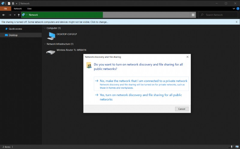 Khắc phục nhanh lỗi không thấy máy tính trong mạng Windows 10