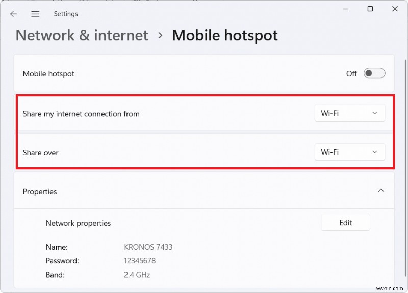 Hướng dẫn nhanh: Bật/Tắt Mobile Hotspot trên Windows 11