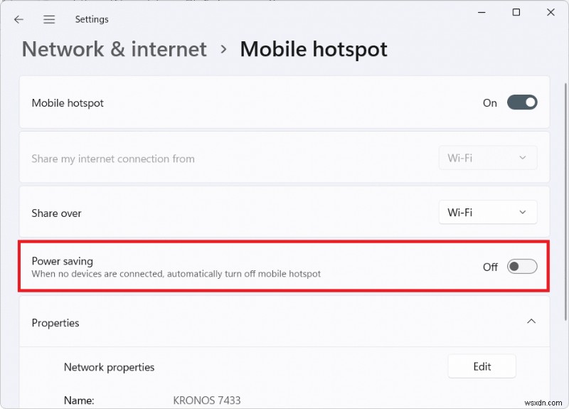 Hướng dẫn nhanh: Bật/Tắt Mobile Hotspot trên Windows 11