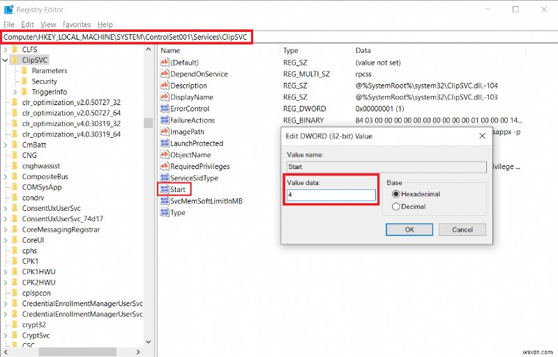 Khắc phục sự cố WSAPPX sử dụng đĩa/CPU cao trên Windows 10