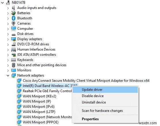 Khắc phục mất kết nối Internet liên tục trên Windows 10