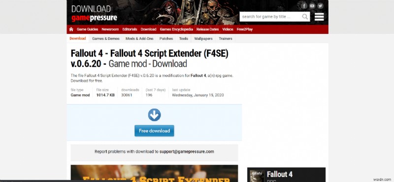 Khắc phục sự cố Fallout 4 Script Extender bị crash trên Windows 10