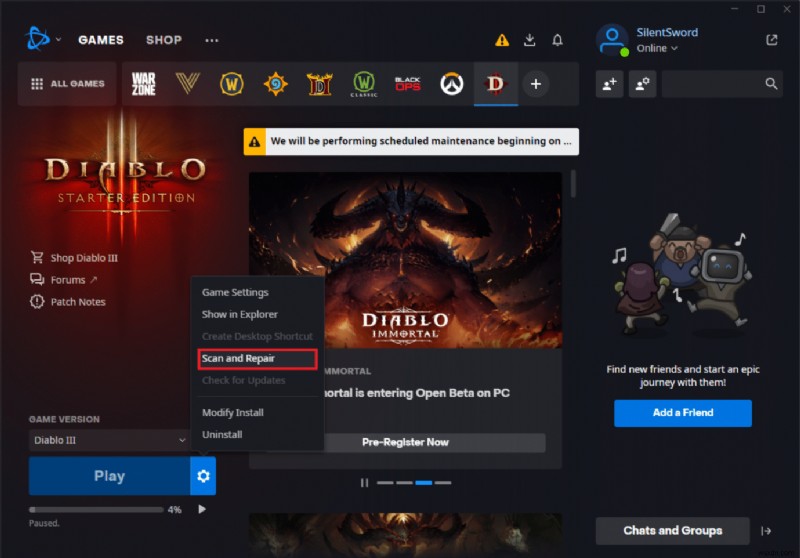 Khắc Phục Lỗi Diablo III Mã 1016 Trên Windows 10 – Hướng Dẫn Sửa Nhanh