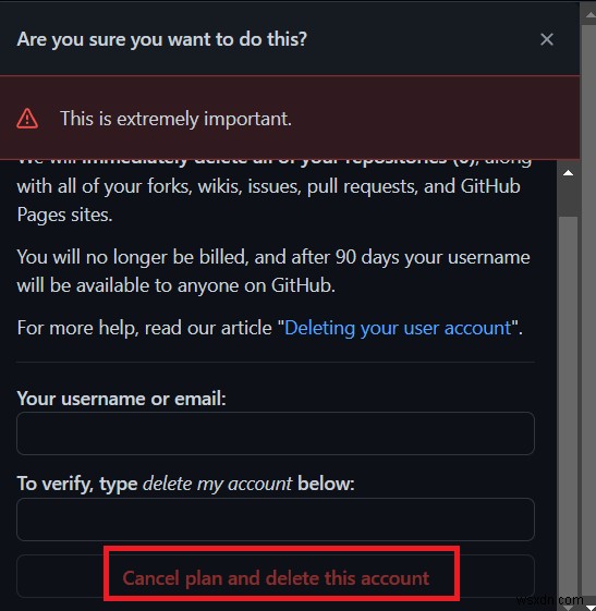 Hướng dẫn từng bước xóa vĩnh viễn tài khoản GitHub