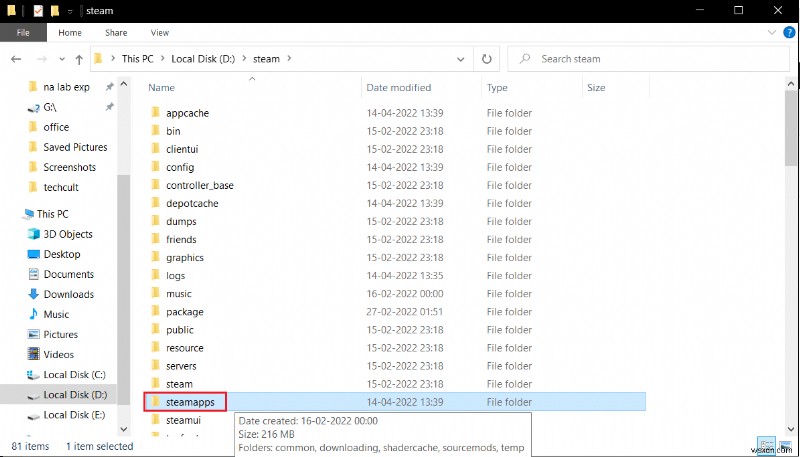 Khắc phục sự cố Steam tự động gỡ cài đặt game trên Windows 10