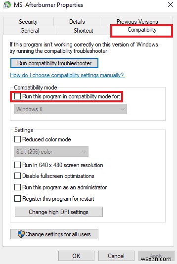 Sửa lỗi MSI Afterburner trên Windows 10: 14 giải pháp đã chứng minh