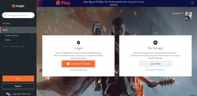 Cách khắc phục lỗi Origin bị treo khi tải lại (Resuming Download) trên Windows 10