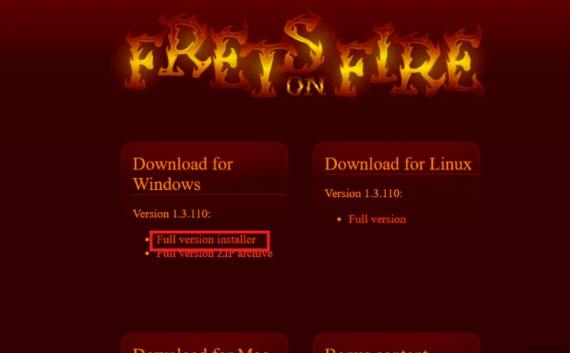 Chơi Frets on Fire trên Windows 10: Hướng dẫn từng bước