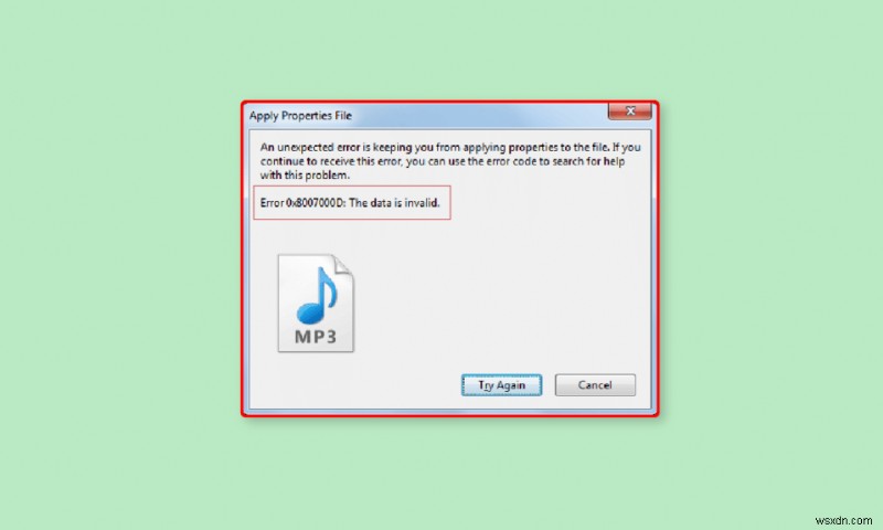 Khắc phục lỗi  Unexpected Error  chặn thay đổi thuộc tính trên Windows Vista