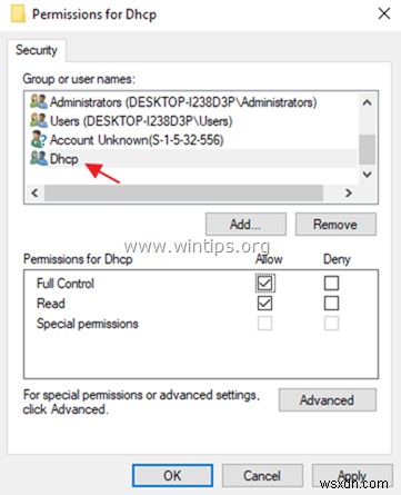 Khắc phục lỗi Dịch vụ DHCP Client Lỗi 5 (Truy cập bị từ chối) trên Windows 10/8/7