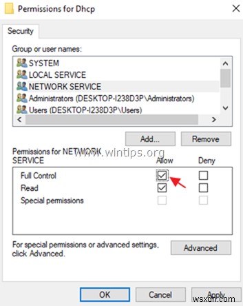 Khắc phục lỗi Dịch vụ DHCP Client Lỗi 5 (Truy cập bị từ chối) trên Windows 10/8/7