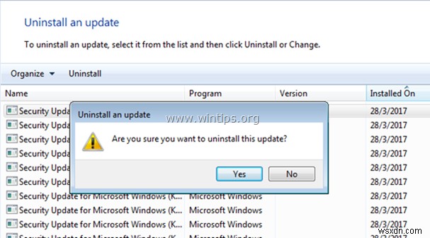 Hướng dẫn từng bước: Gỡ cài đặt cập nhật Windows 10, 8, 7 an toàn