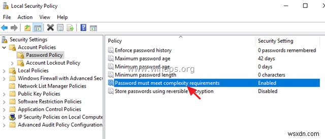 Cách tắt yêu cầu độ phức tạp mật khẩu trong Windows Server 2016