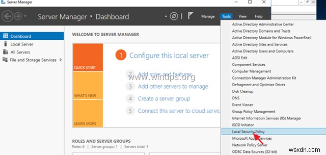 Cách tắt yêu cầu độ phức tạp mật khẩu trong Windows Server 2016