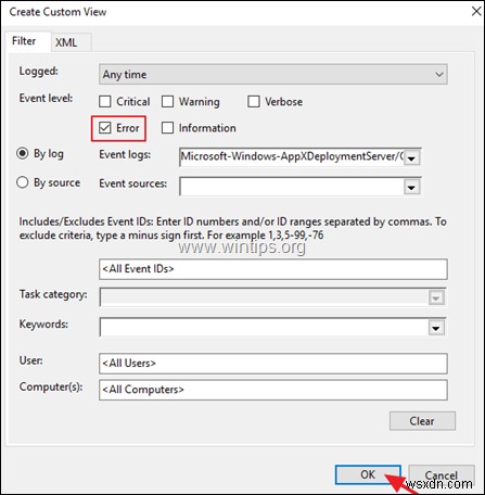 Khắc phục lỗi triển khai AppX: Xem nhật ký PowerShell & Event Viewer