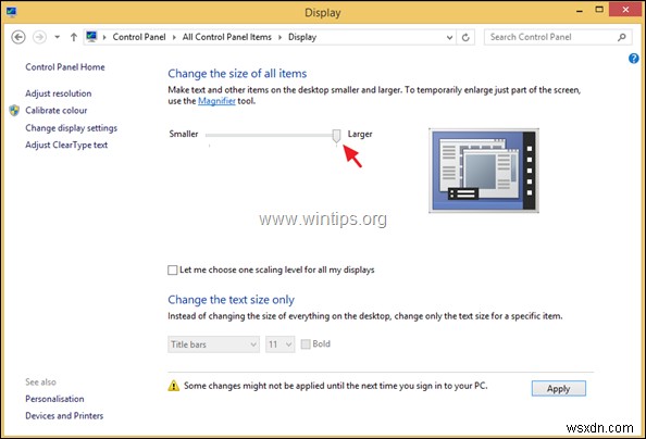 Khắc phục font chữ nhỏ trên màn hình 4K High-DPI trong Windows 10