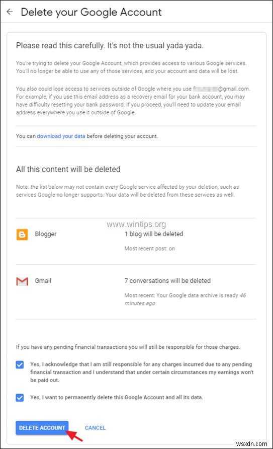 Xóa vĩnh viễn tài khoản Google: Hướng dẫn từng bước